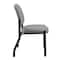 Boss Office Products Patient Guest Armless Chair, Black Steel Frame, Gray Antimicrobial Vinyl, 300 lb Capacity B9595AM-GY - alternate 2